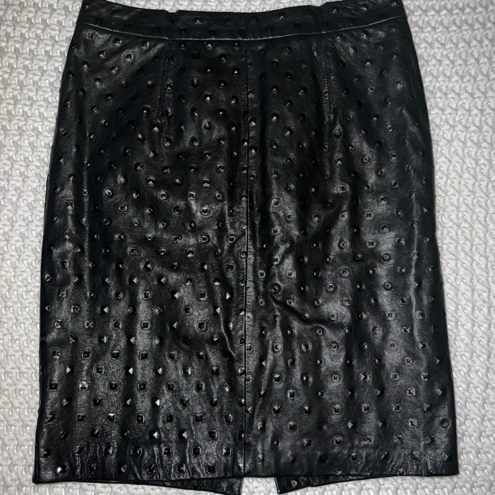 Milly leather skirt.
